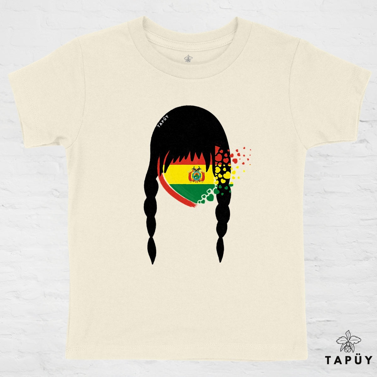 T-Shirt Enfant Cholita de mi Corazón Naturel / 4-6 de la marque Tapüy