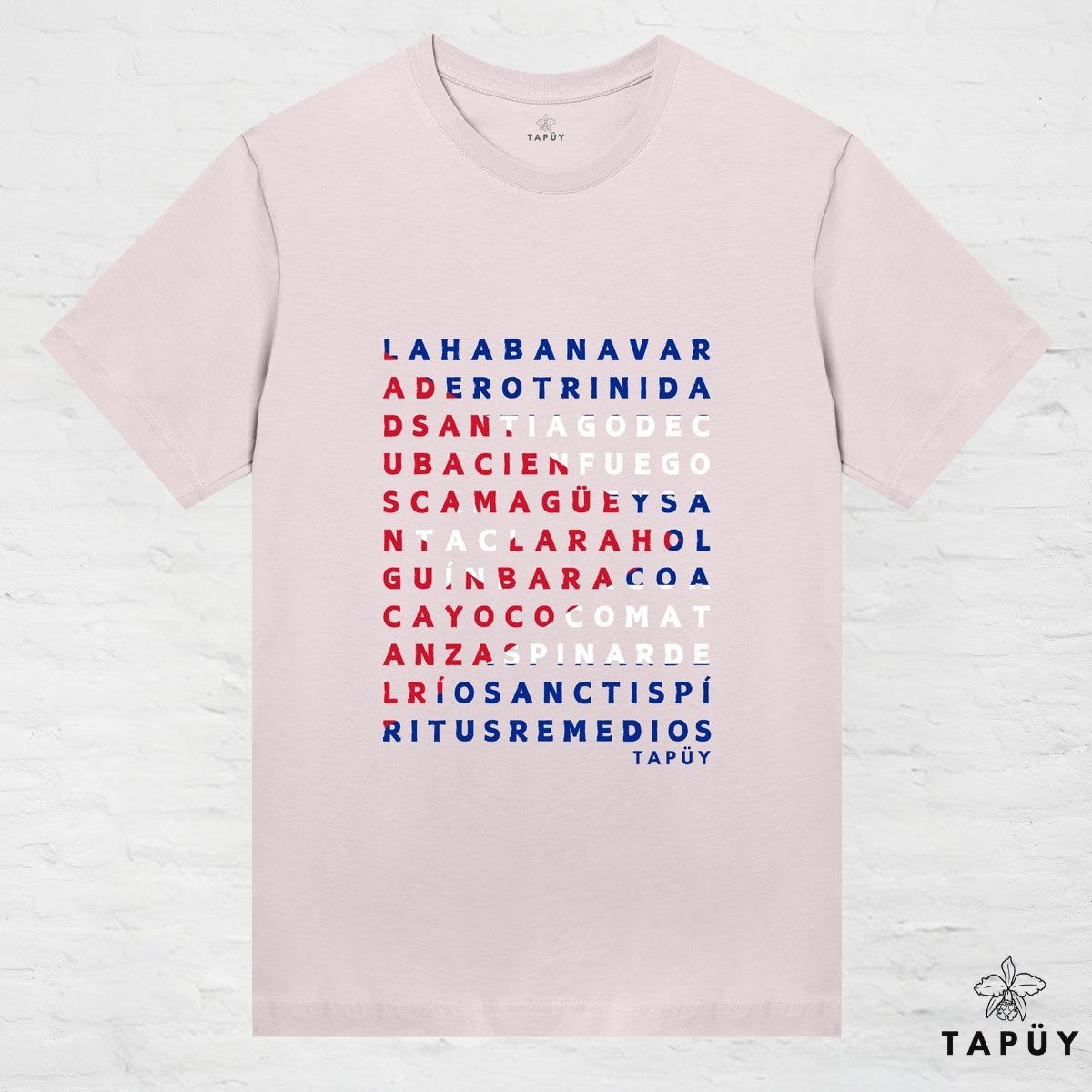 T-Shirt Femme - Ciudades de Cuba Rose Clair / XS de la marque Tapüy