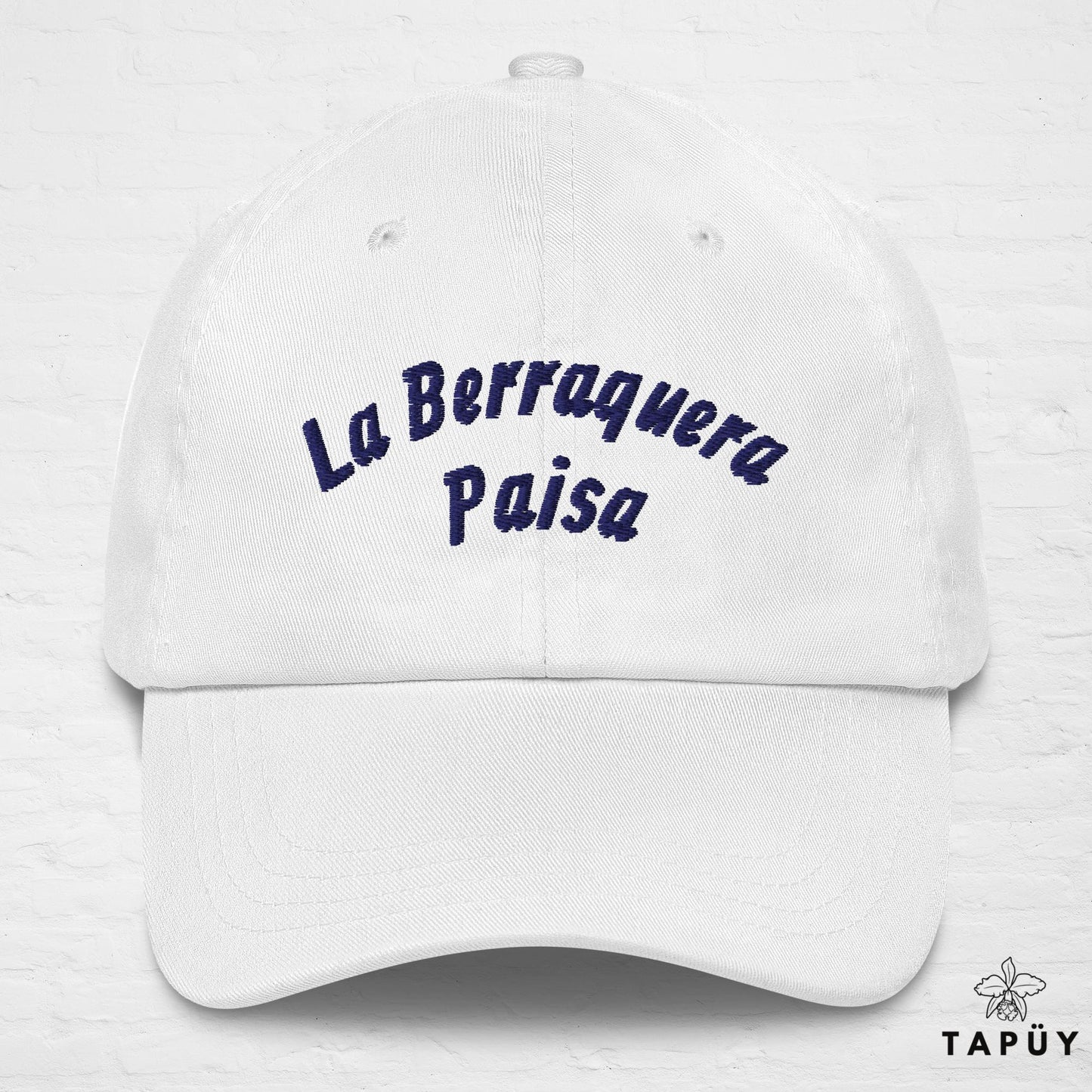 Casquette Colombie - La Berraquera Paisa Blanc de la marque Tapüy