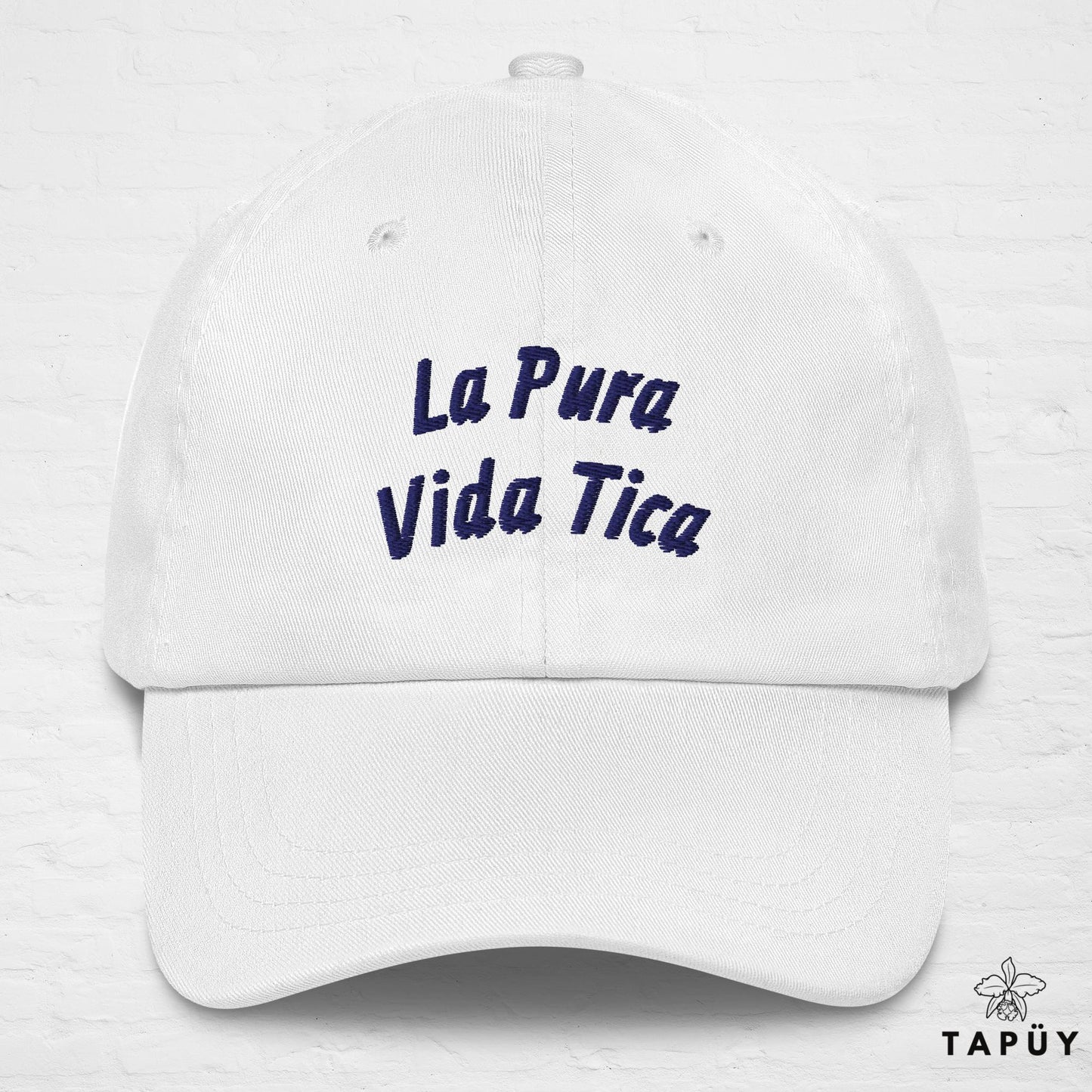 Casquette Costa Rica - La Pura Vida Tica Blanc de la marque Tapüy