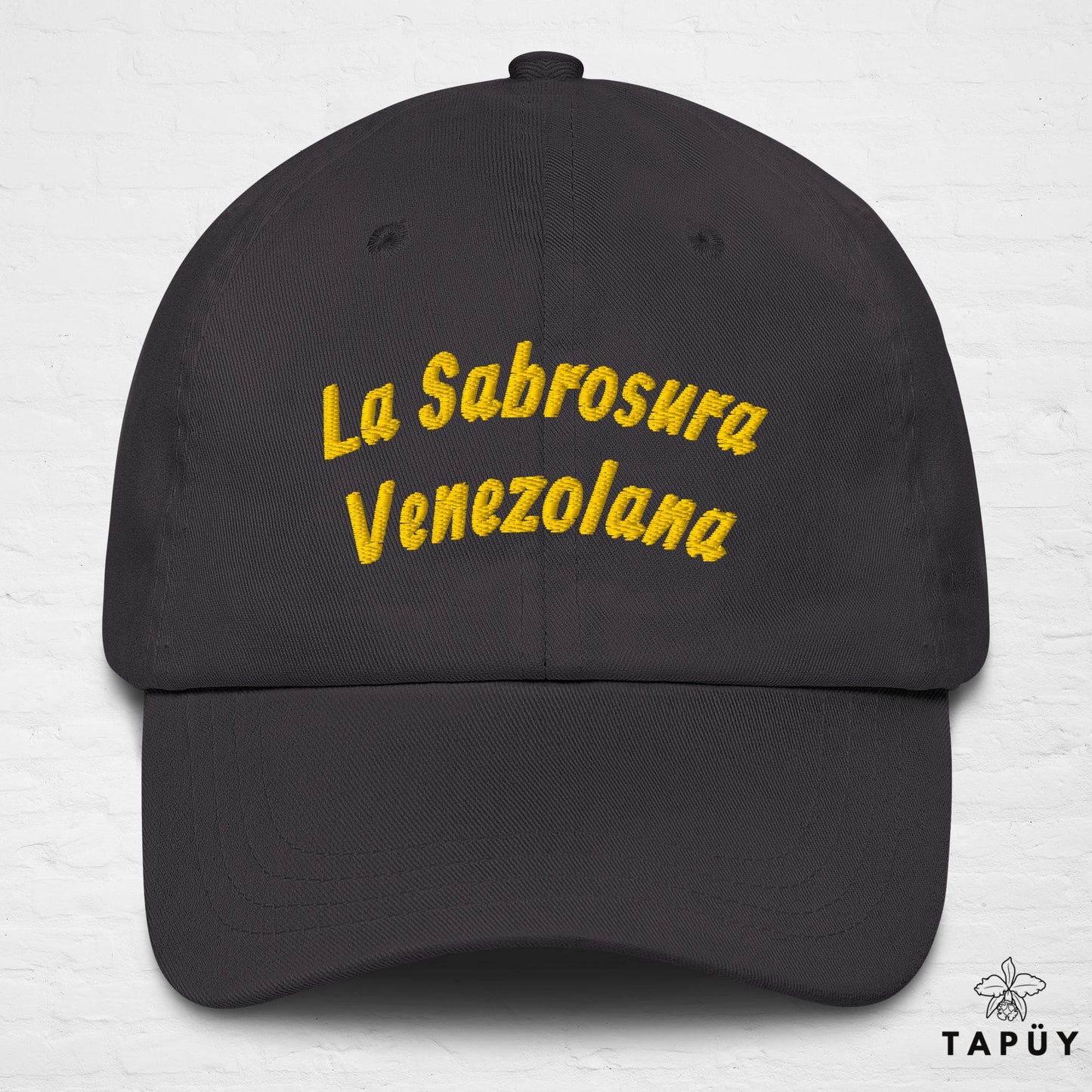 Casquette Venezuela - La Sabrosura Venezolana Gris Foncé de la marque Tapüy