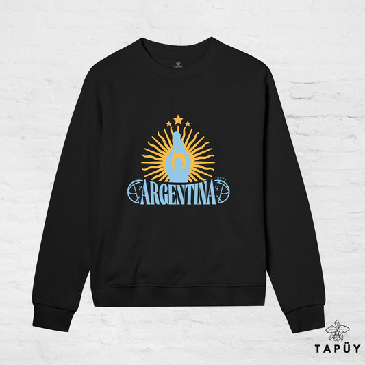 Sweatshirt Femme - Argentina Campeón del Mundo Black / XS de la marque Tapüy