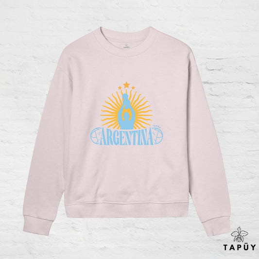 Sweatshirt Femme - Argentina Campeón del Mundo Rose Clair / XS de la marque Tapüy
