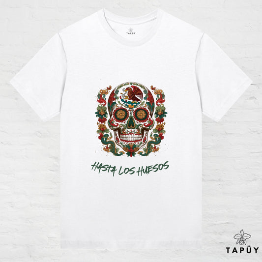 T-Shirt Femme - Hasta los huesos Blanc / XS de la marque Tapüy