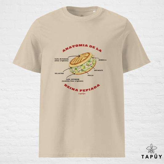 T-Shirt Homme Anatomía de la Reina Pepiada Desert Dust / S de la marque Tapüy