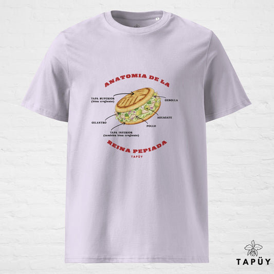 T-Shirt Homme Anatomía de la Reina Pepiada Lavande / S de la marque Tapüy