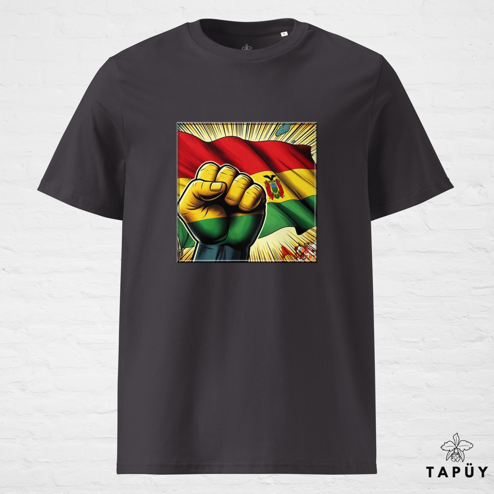 Camiseta Hombre Comics Viva Bolivia Tapüy