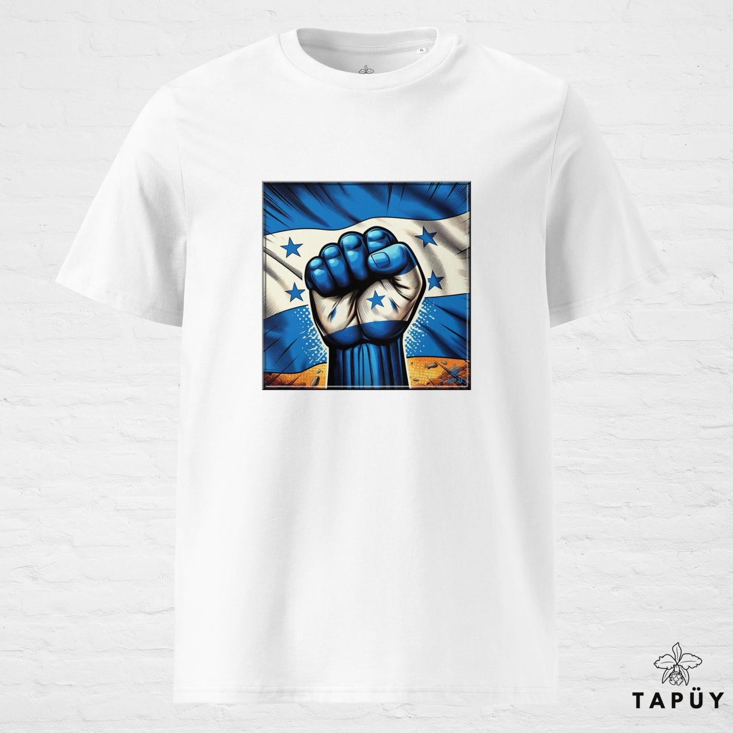 T-Shirt Homme Comics Viva Honduras Blanc / S de la marque Tapüy