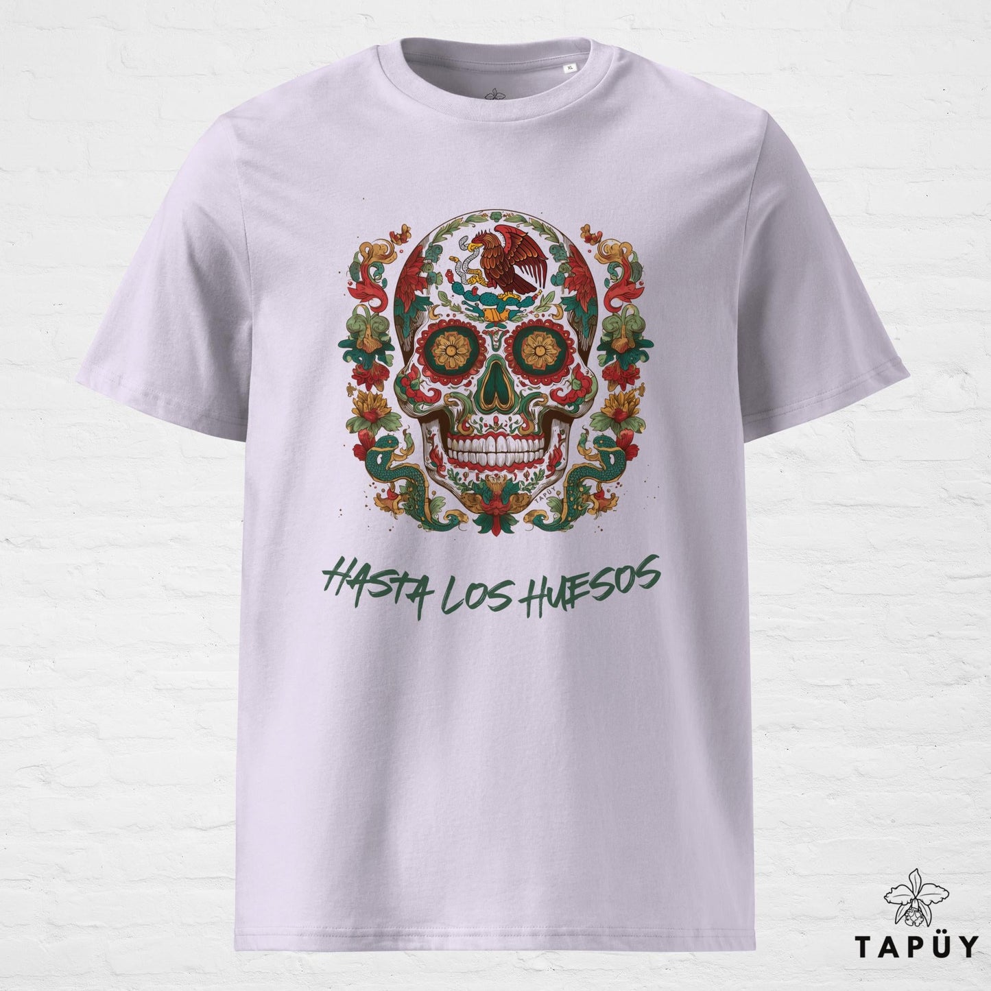 T-Shirt Homme - Hasta los huesos Lavande / S de la marque Tapüy