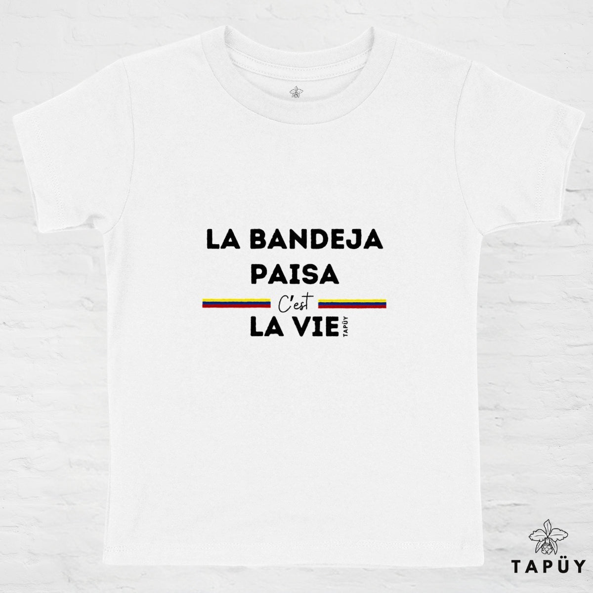 T-Shirt Enfant La Bandeja Paisa C’est La Vie Blanc / 4-6 de la marque Tapüy