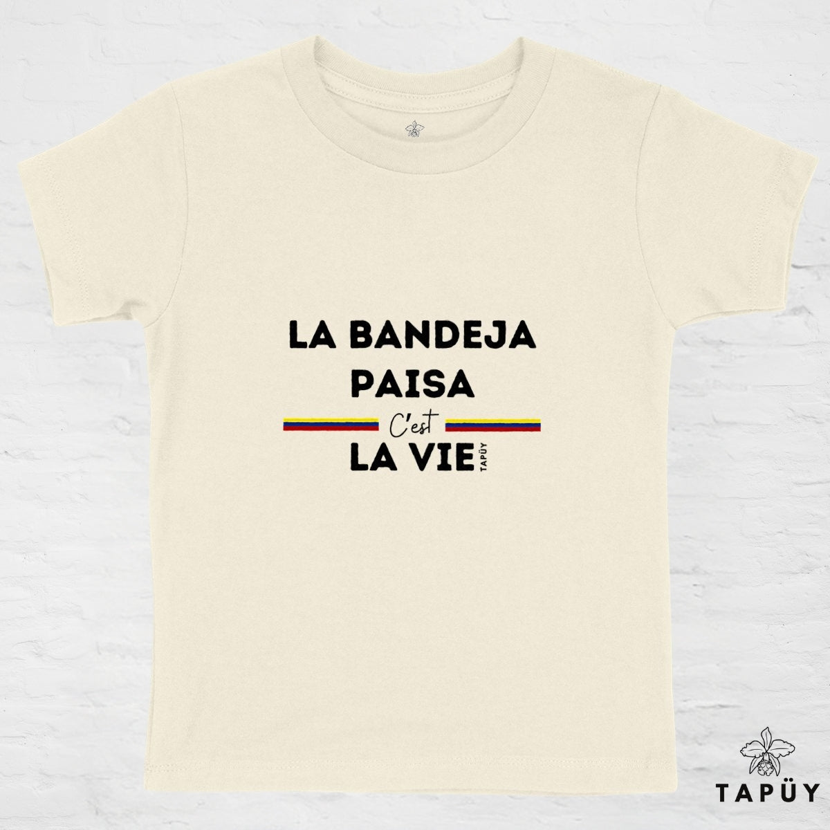T-Shirt Enfant La Bandeja Paisa C’est La Vie Naturel / 4-6 de la marque Tapüy