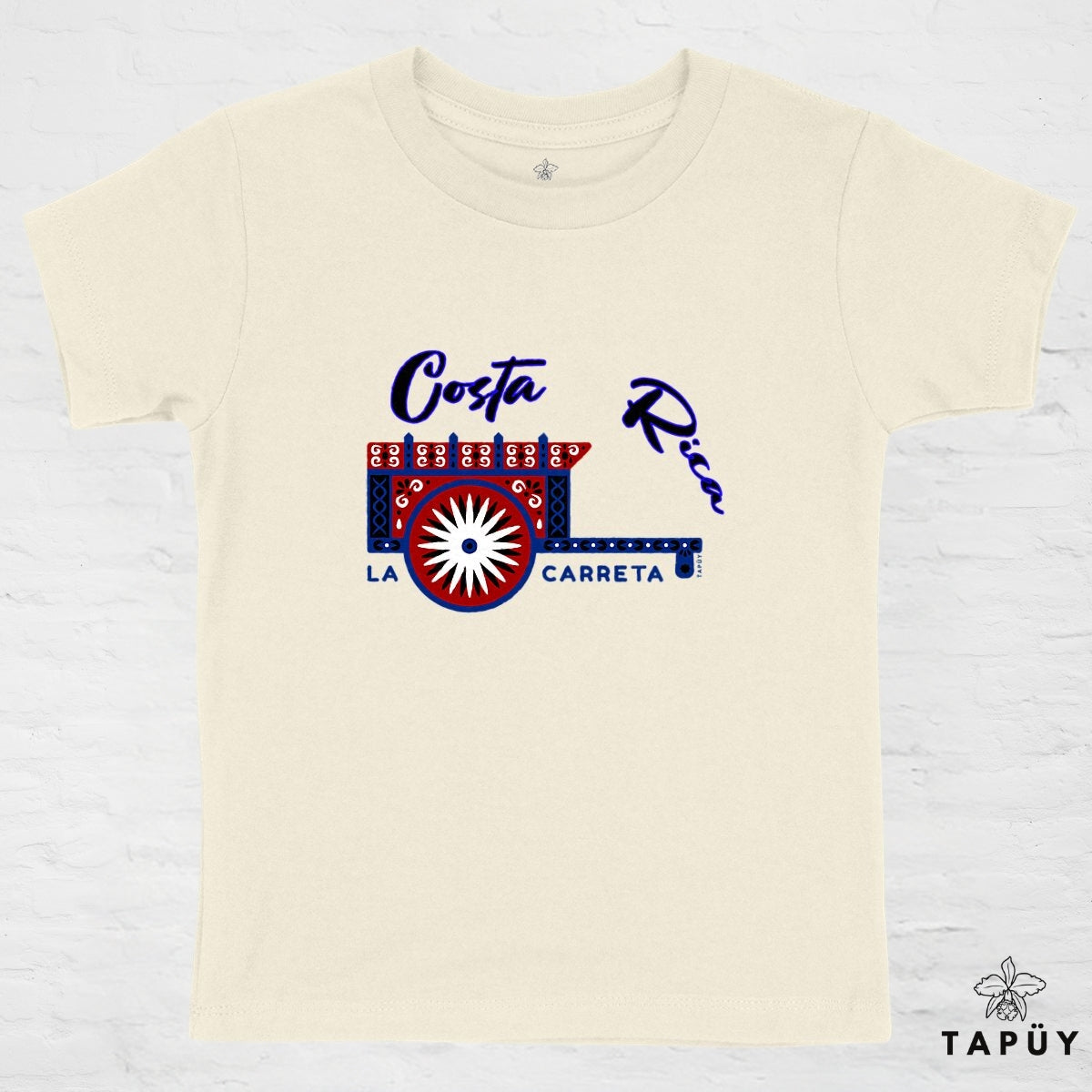 T-Shirt Enfant La Carreta de Costa Rica Naturel / 4-6 de la marque Tapüy