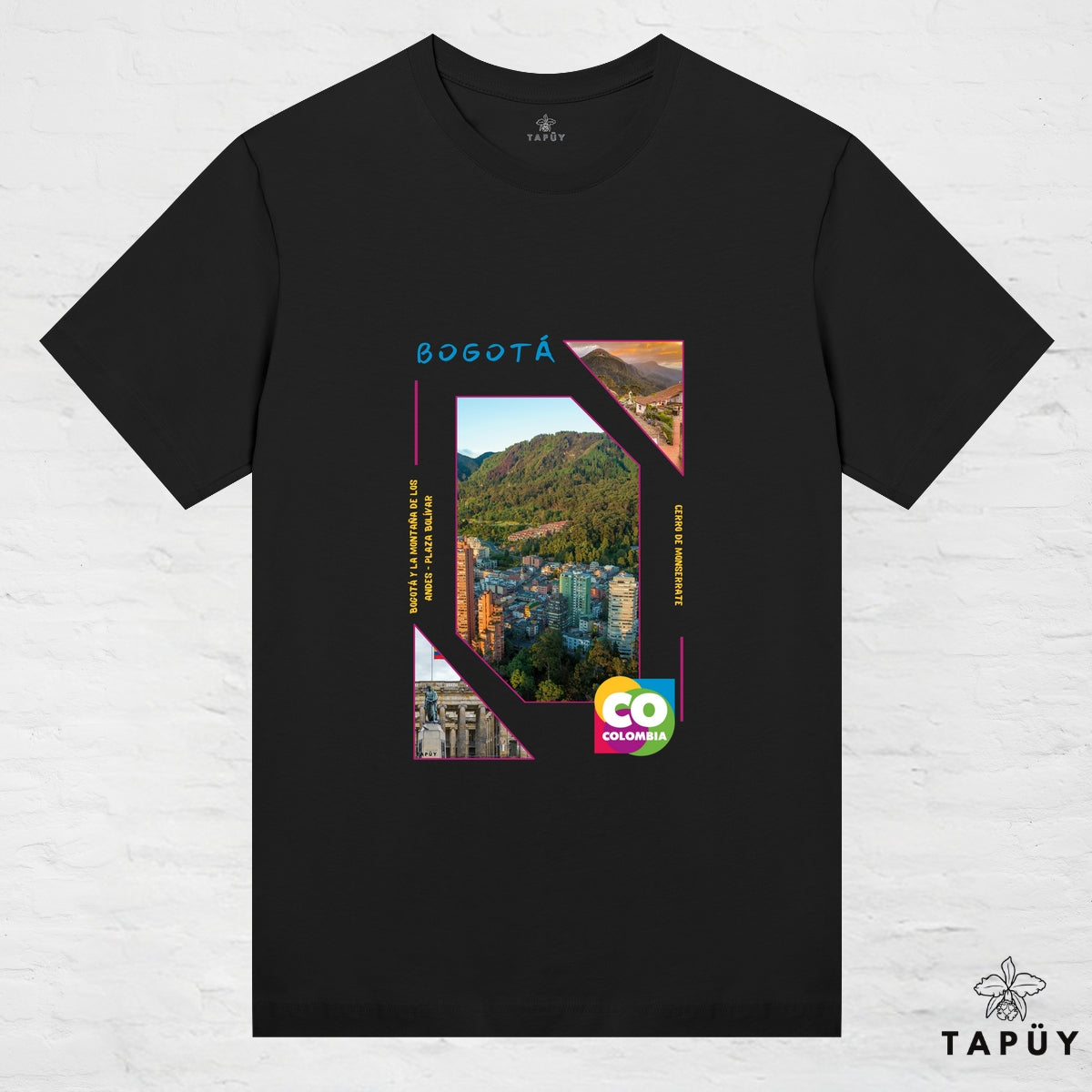 T-Shirt Femme - Capital Bogotá Noir / XS de la marque Tapüy