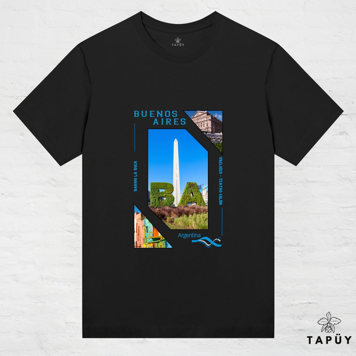 T-Shirt Femme - Capital Buenos Aires Noir / XS de la marque Tapüy