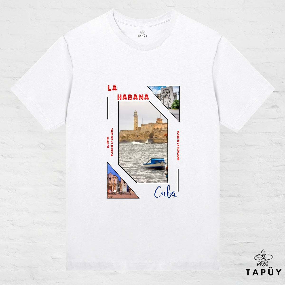T-Shirt Femme - Capital La Habana Blanc / XS de la marque Tapüy