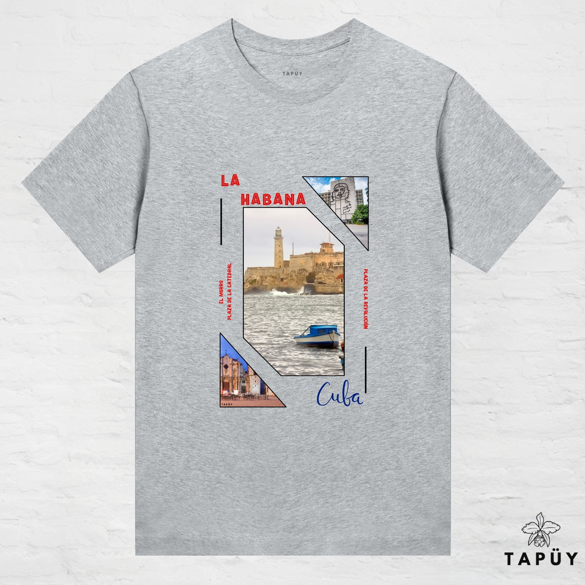 T-Shirt Femme - Capital La Habana Gris Chiné / XS de la marque Tapüy