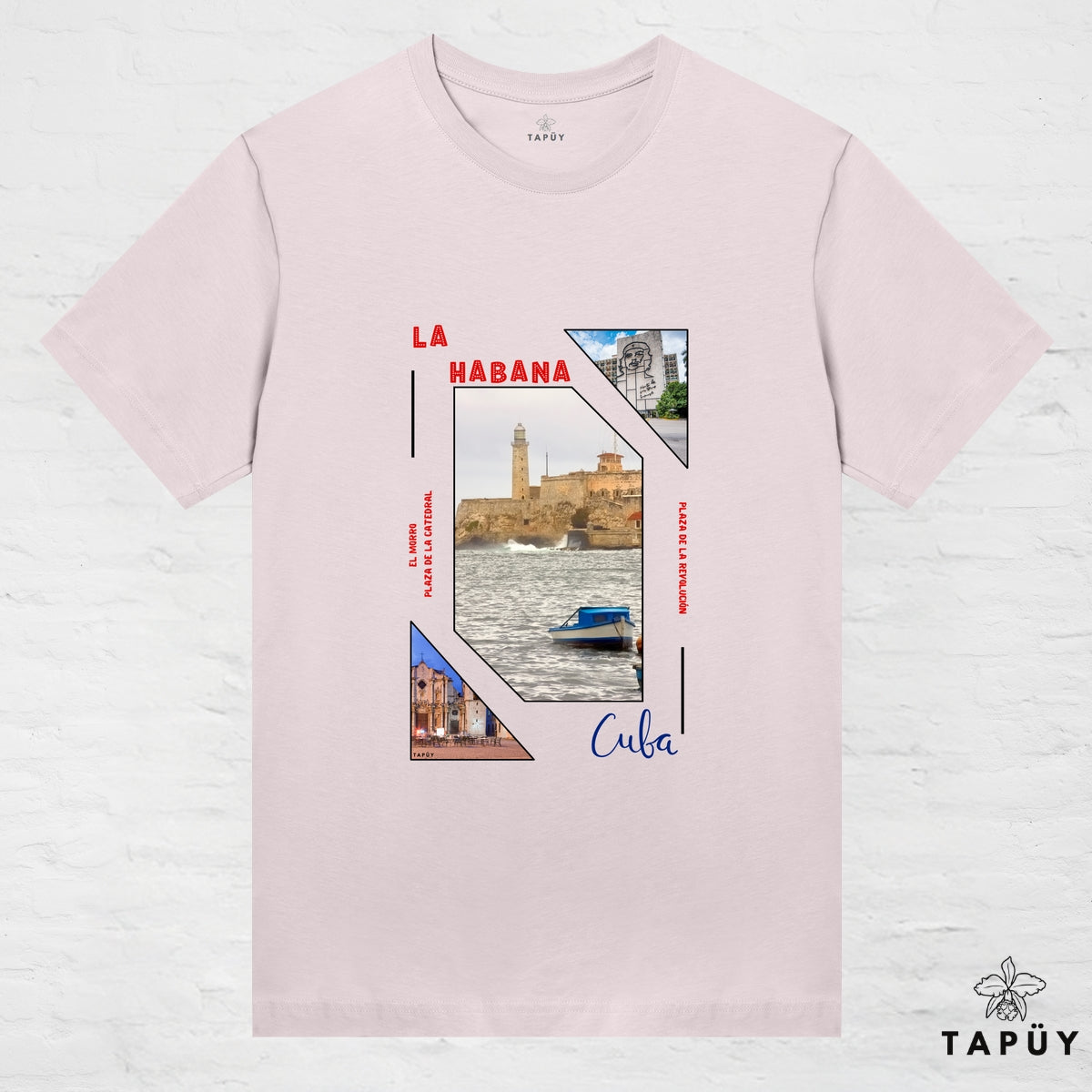 T-Shirt Femme - Capital La Habana Rose Clair / XS de la marque Tapüy