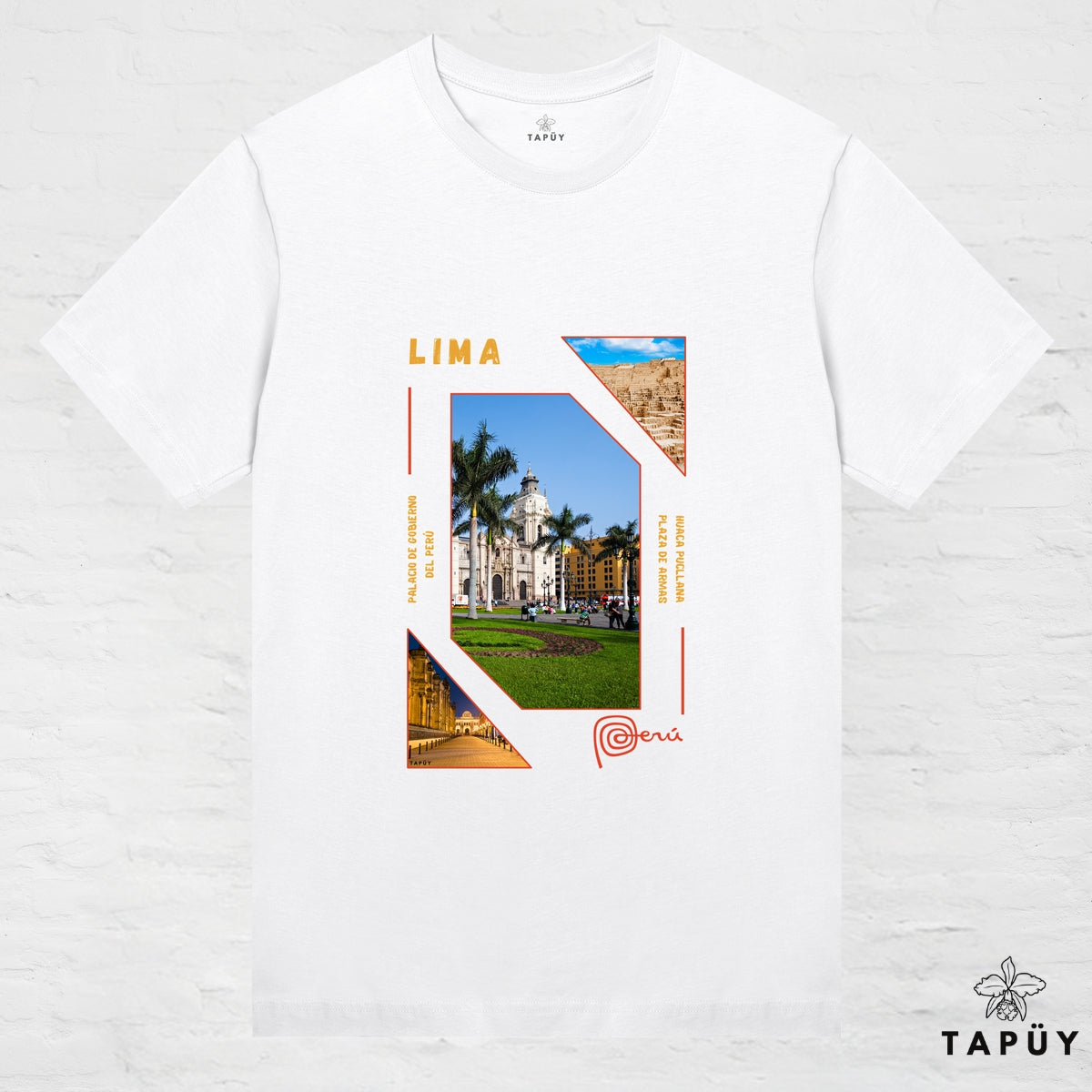 T-Shirt Femme - Capital Lima Blanc / XS / women de la marque Tapüy