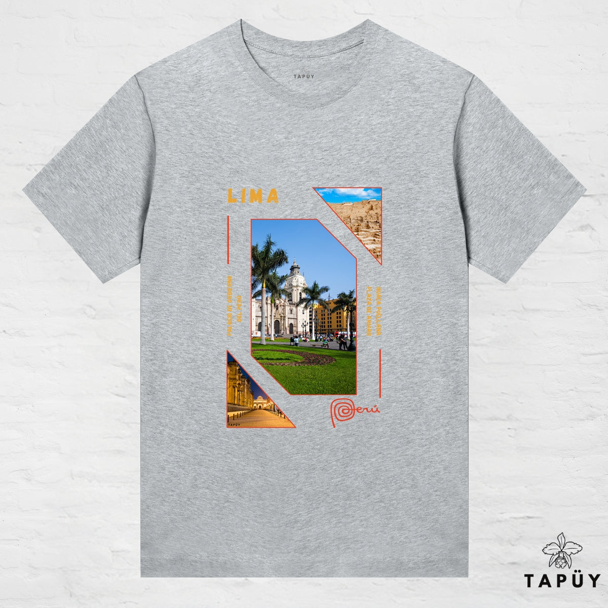 T-Shirt Femme - Capital Lima Gris Chiné / XS / women de la marque Tapüy