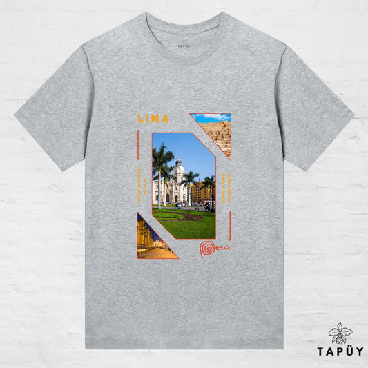 T-Shirt Femme - Capital Lima Gris Chiné / XS / women de la marque Tapüy