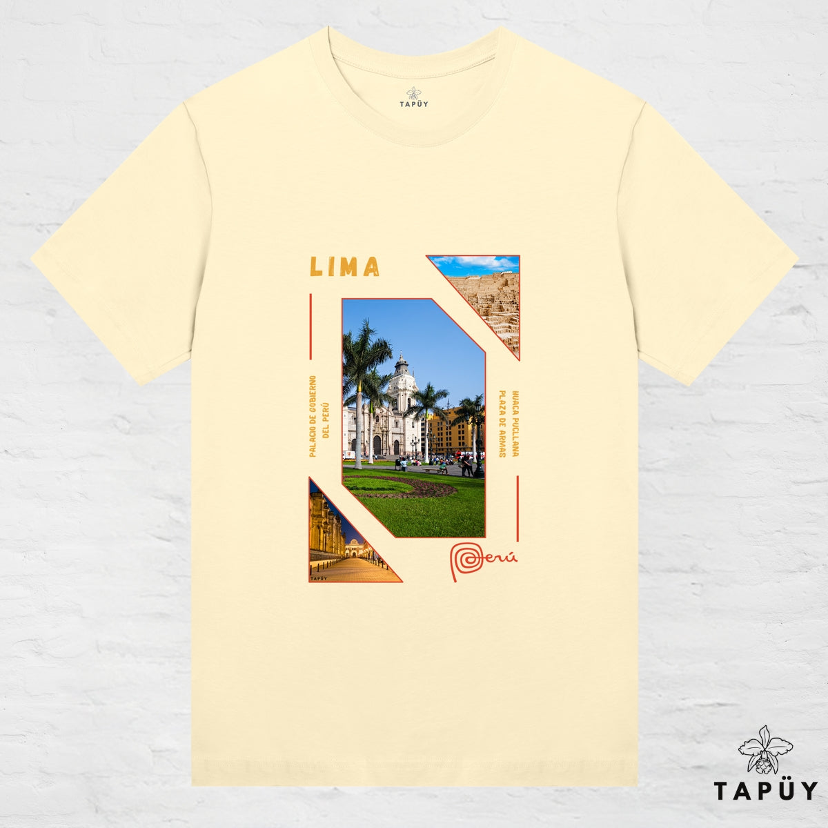 T-Shirt Femme - Capital Lima Jaune Clair / XS / women de la marque Tapüy