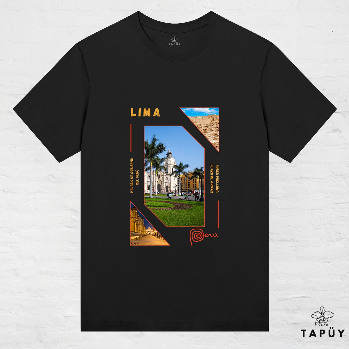 T-Shirt Femme - Capital Lima Noir / XS / women de la marque Tapüy