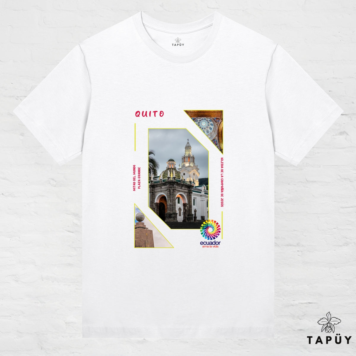 T-Shirt Femme - Capital Quito Blanc / XS / women de la marque Tapüy