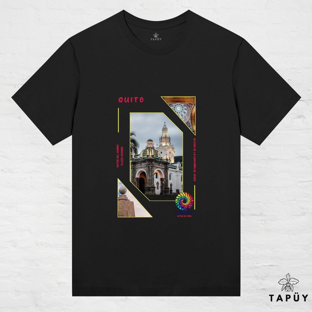 T-Shirt Femme - Capital Quito Noir / XS / women de la marque Tapüy