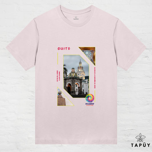 T-Shirt Femme - Capital Quito Rose Clair / XS / women de la marque Tapüy