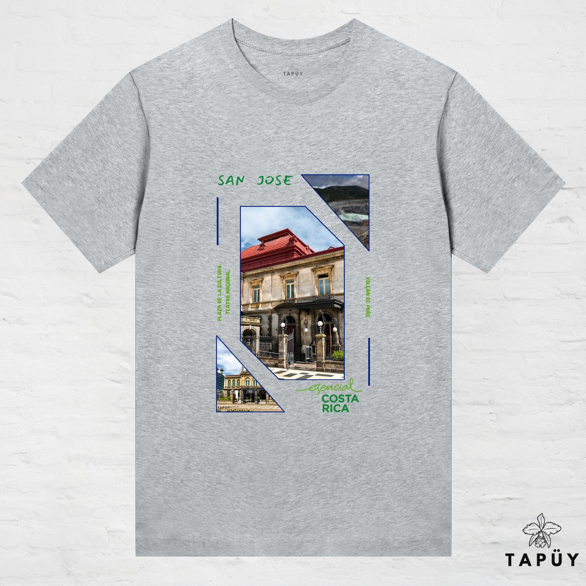 T-Shirt Femme - Capital San José Gris Chiné / XS de la marque Tapüy