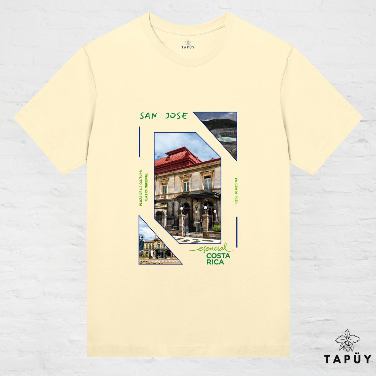 T-Shirt Femme - Capital San José Jaune Clair / XS de la marque Tapüy