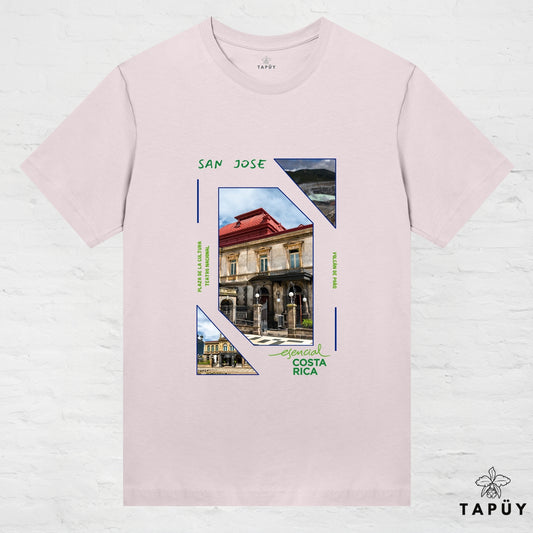 T-Shirt Femme - Capital San José Rose Clair / XS de la marque Tapüy