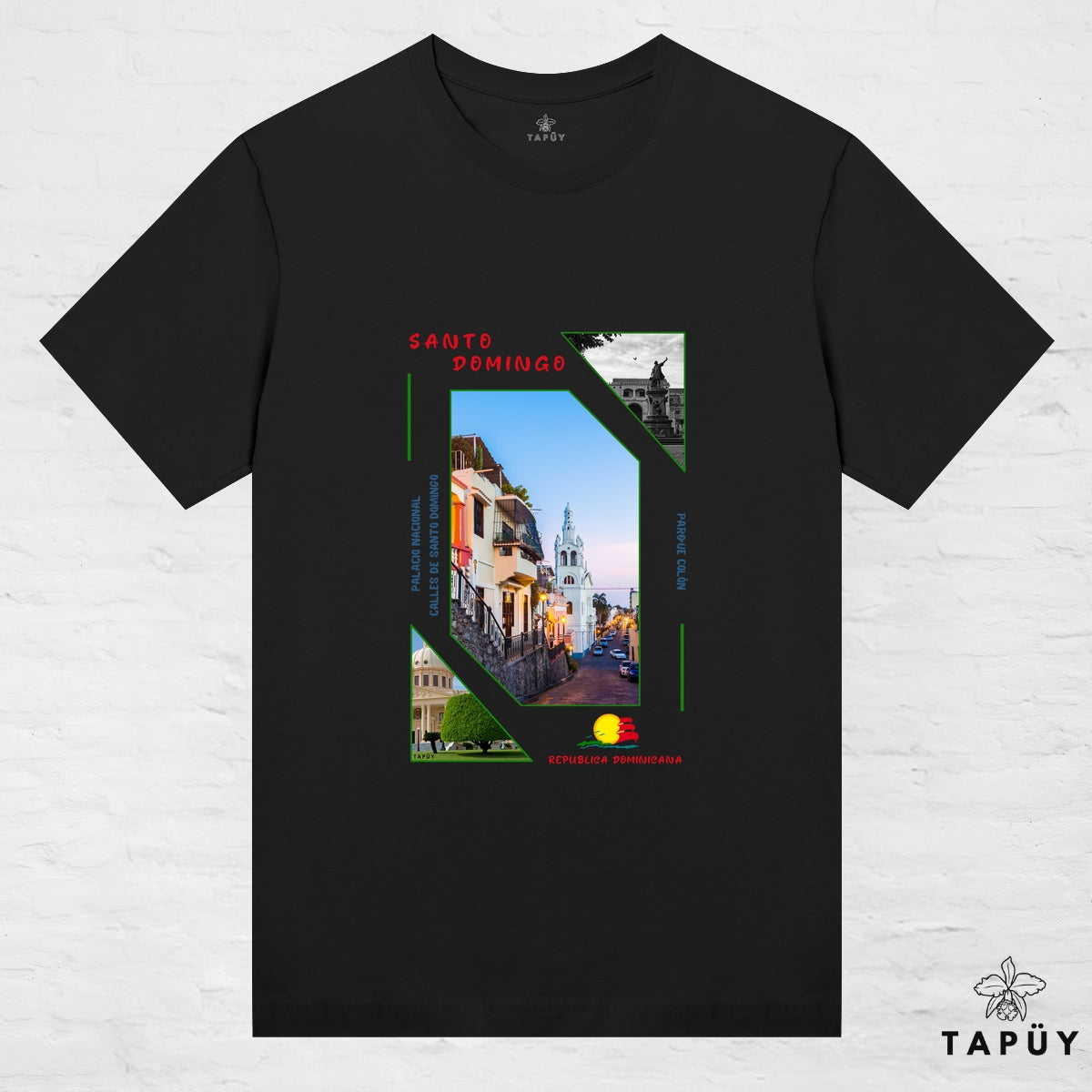 T-Shirt Femme - Capital Santo Domingo Noir / XS / women de la marque Tapüy