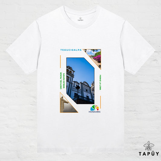 T-Shirt Femme - Capital Tegucigalpa Blanc / XS / women de la marque Tapüy