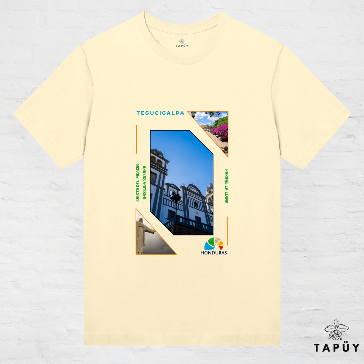 T-Shirt Femme - Capital Tegucigalpa Jaune Clair / XS / women de la marque Tapüy