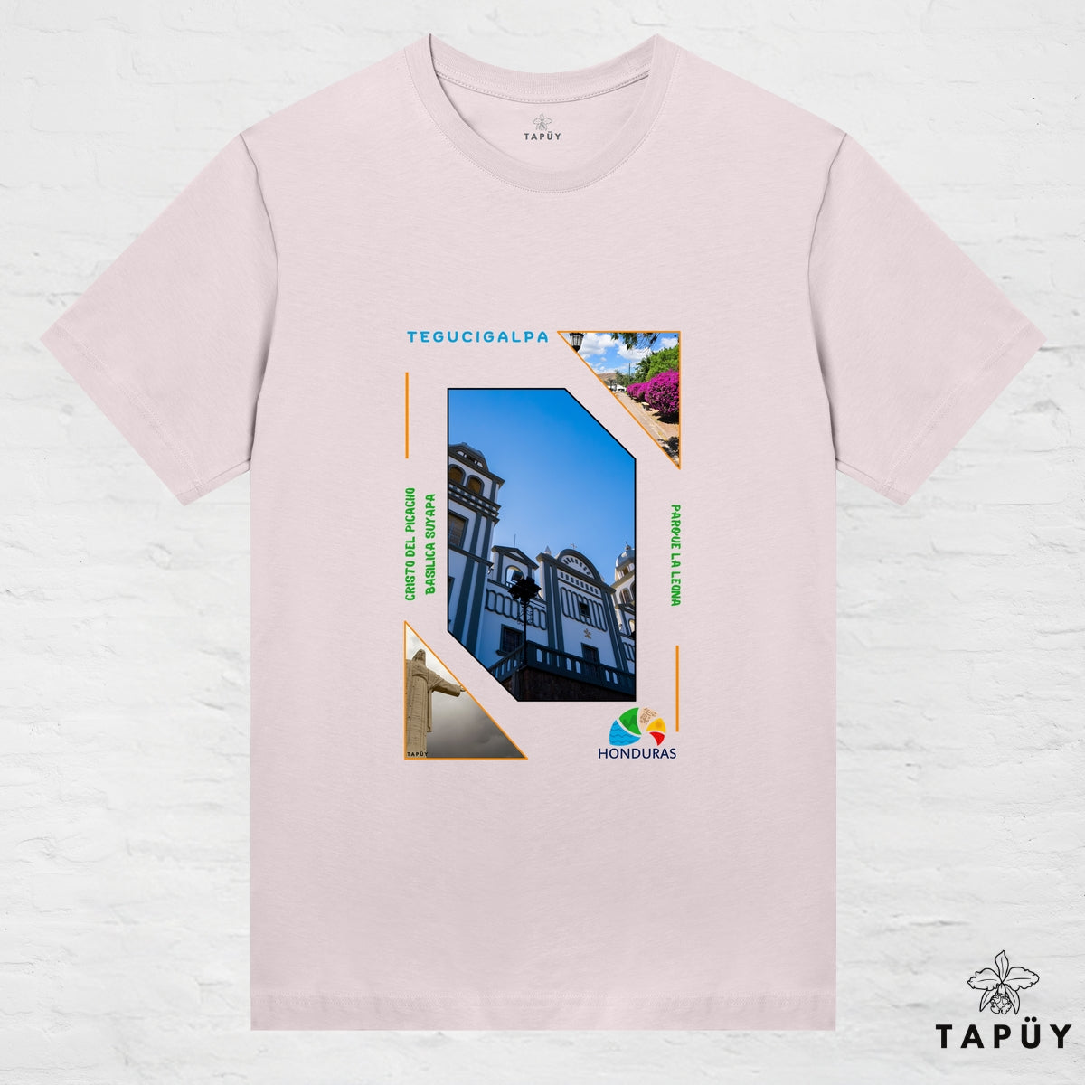 T-Shirt Femme - Capital Tegucigalpa Rose Clair / XS / women de la marque Tapüy