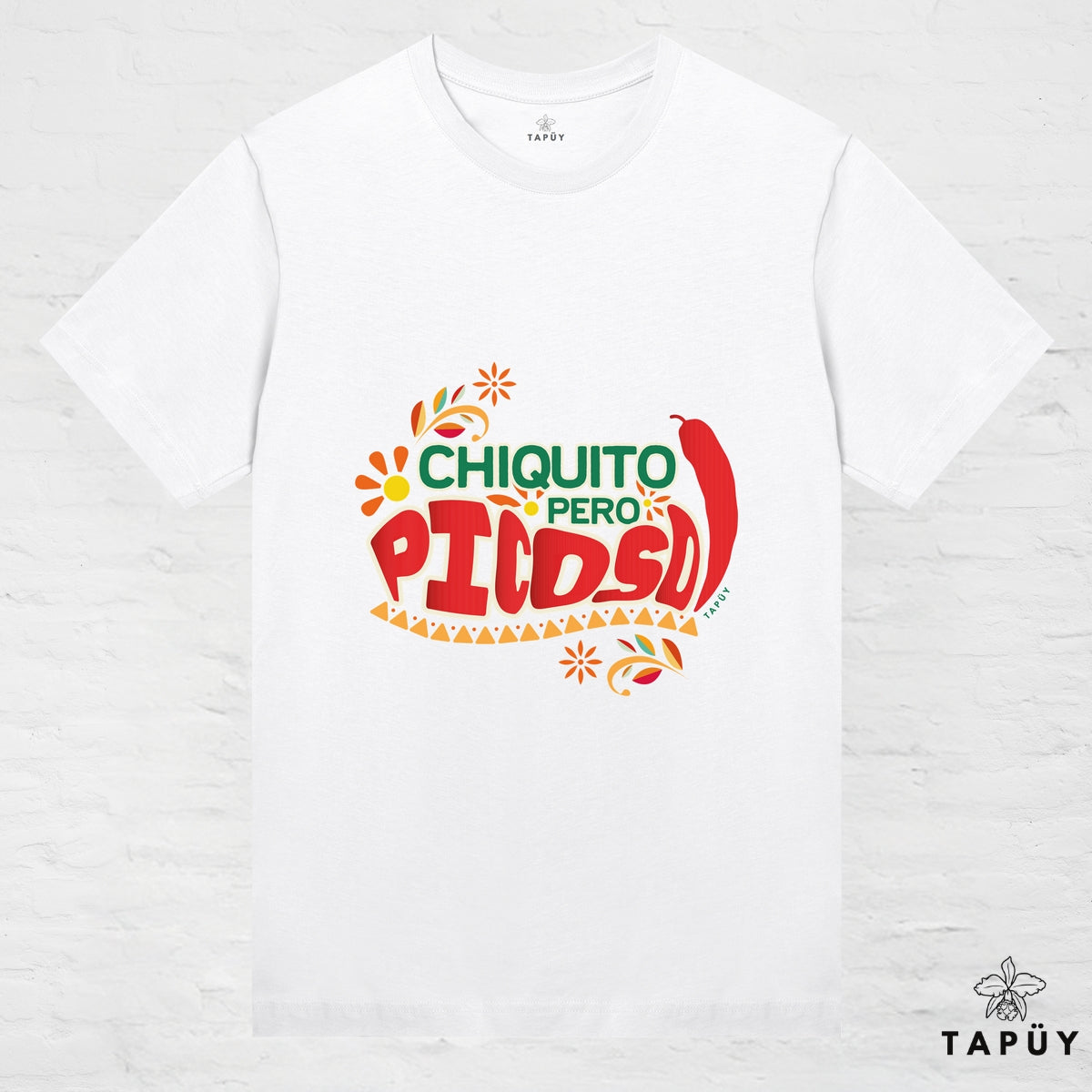 T-Shirt Femme - Chiquito Pero Picoso Blanc / XS / women de la marque Tapüy