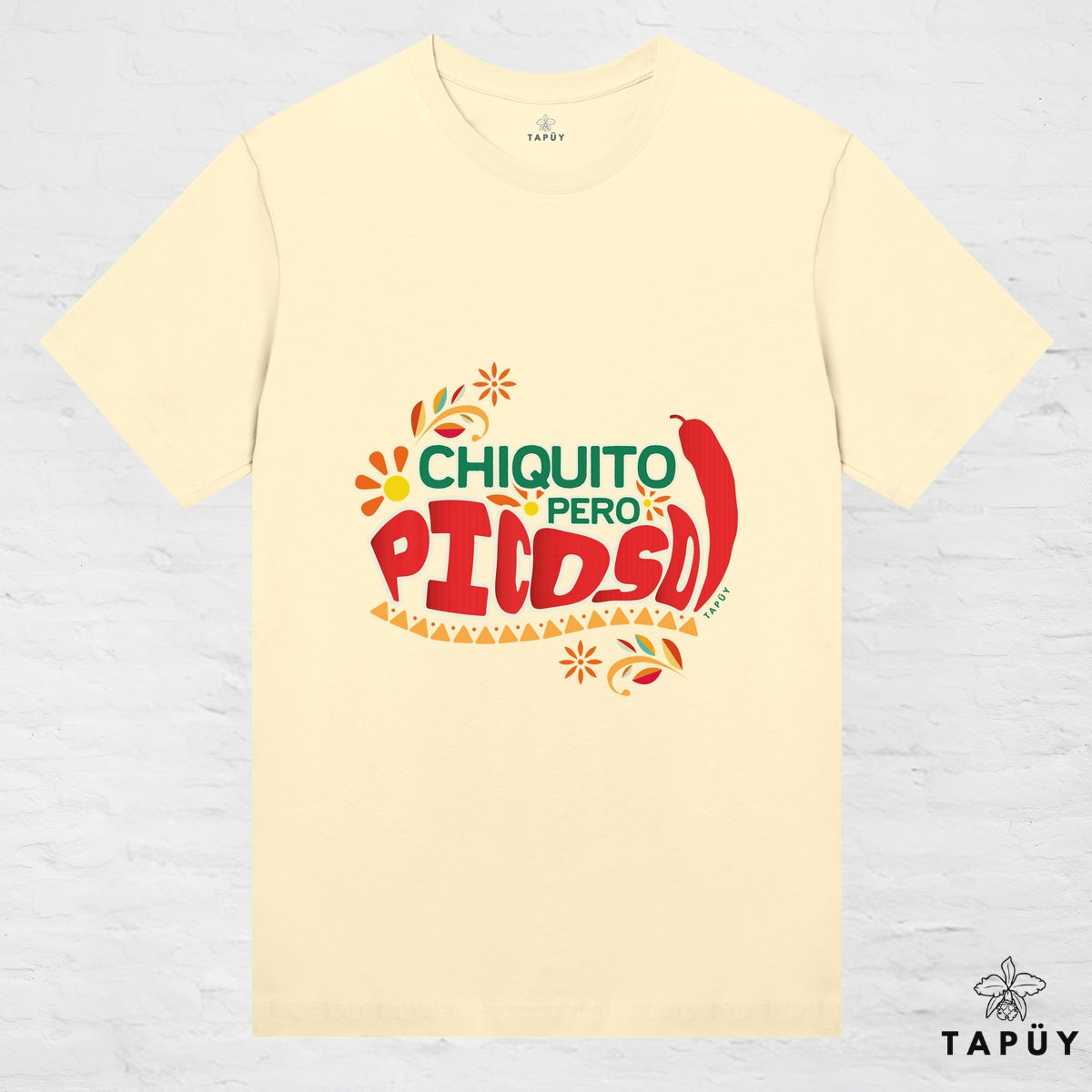T-Shirt Femme - Chiquito Pero Picoso Jaune Clair / XS / women de la marque Tapüy