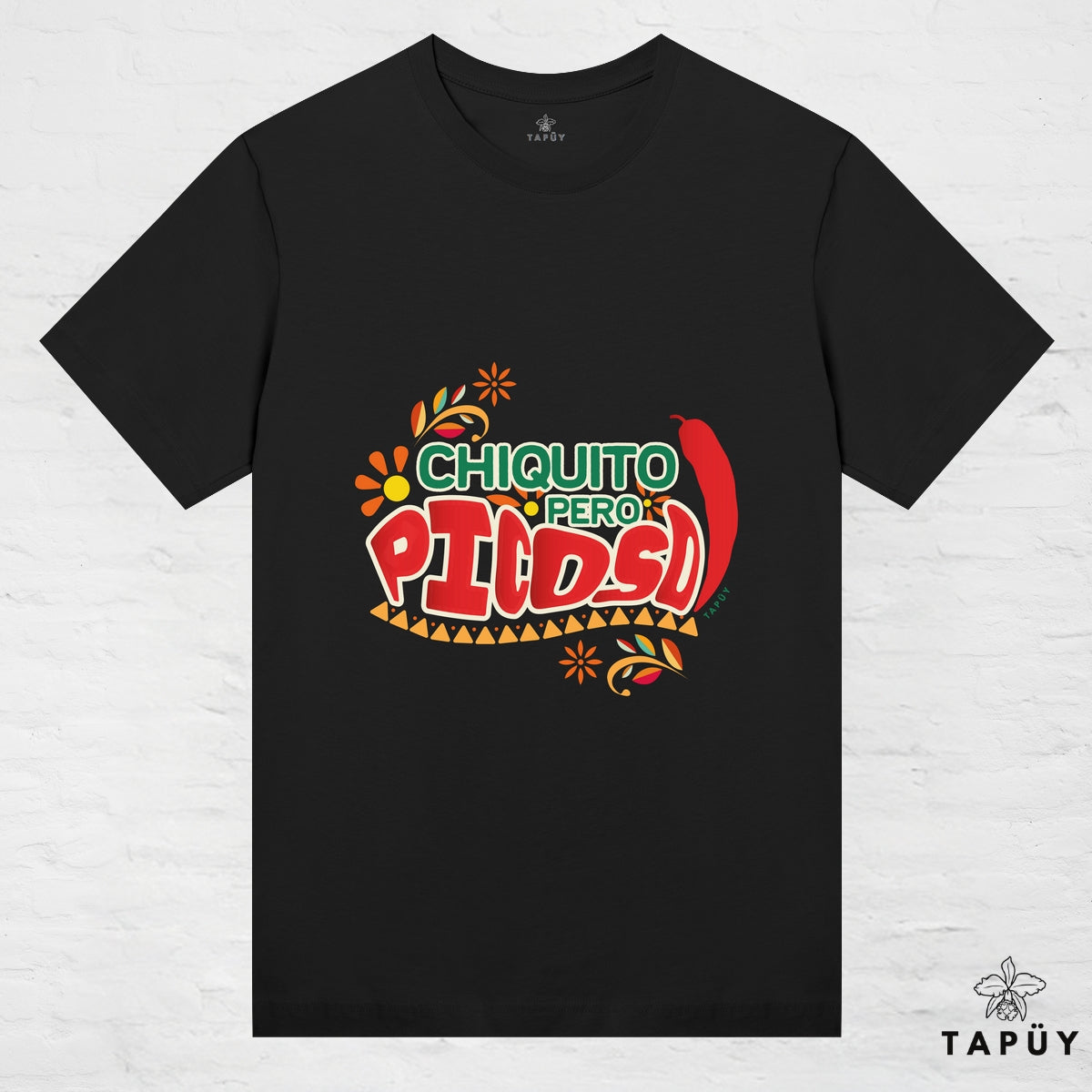 T-Shirt Femme - Chiquito Pero Picoso Noir / XS / women de la marque Tapüy