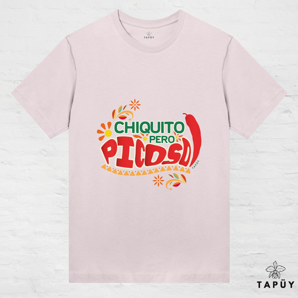 T-Shirt Femme - Chiquito Pero Picoso Rose Clair / XS / women de la marque Tapüy
