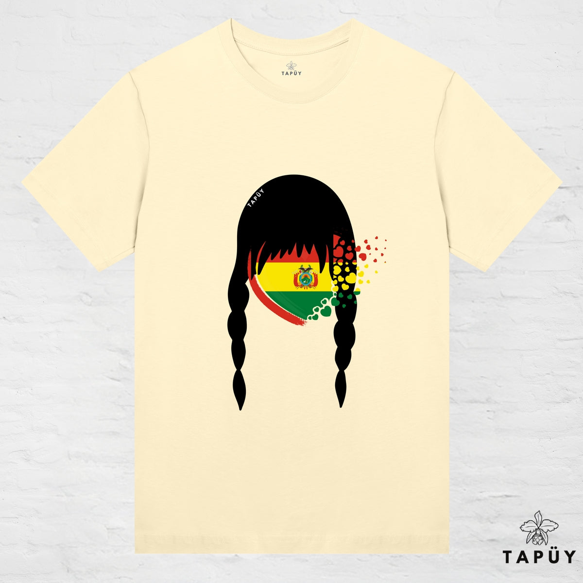 T-Shirt Femme - Cholita de mi Corazón Jaune Clair / XS de la marque Tapüy