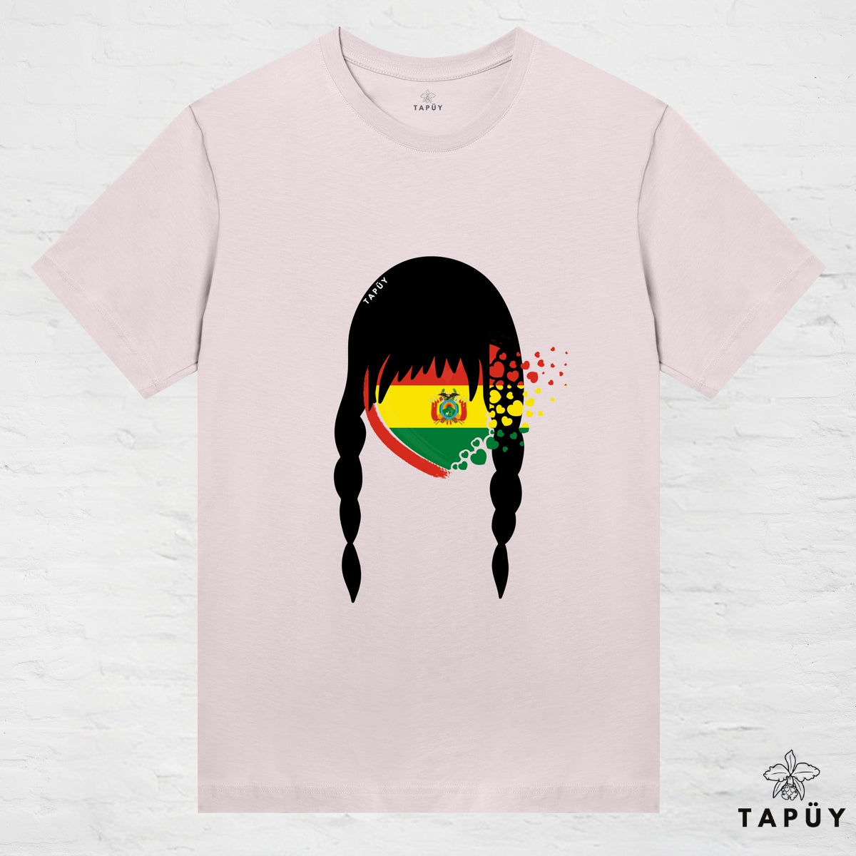 T-Shirt Femme - Cholita de mi Corazón Rose Clair / XS de la marque Tapüy