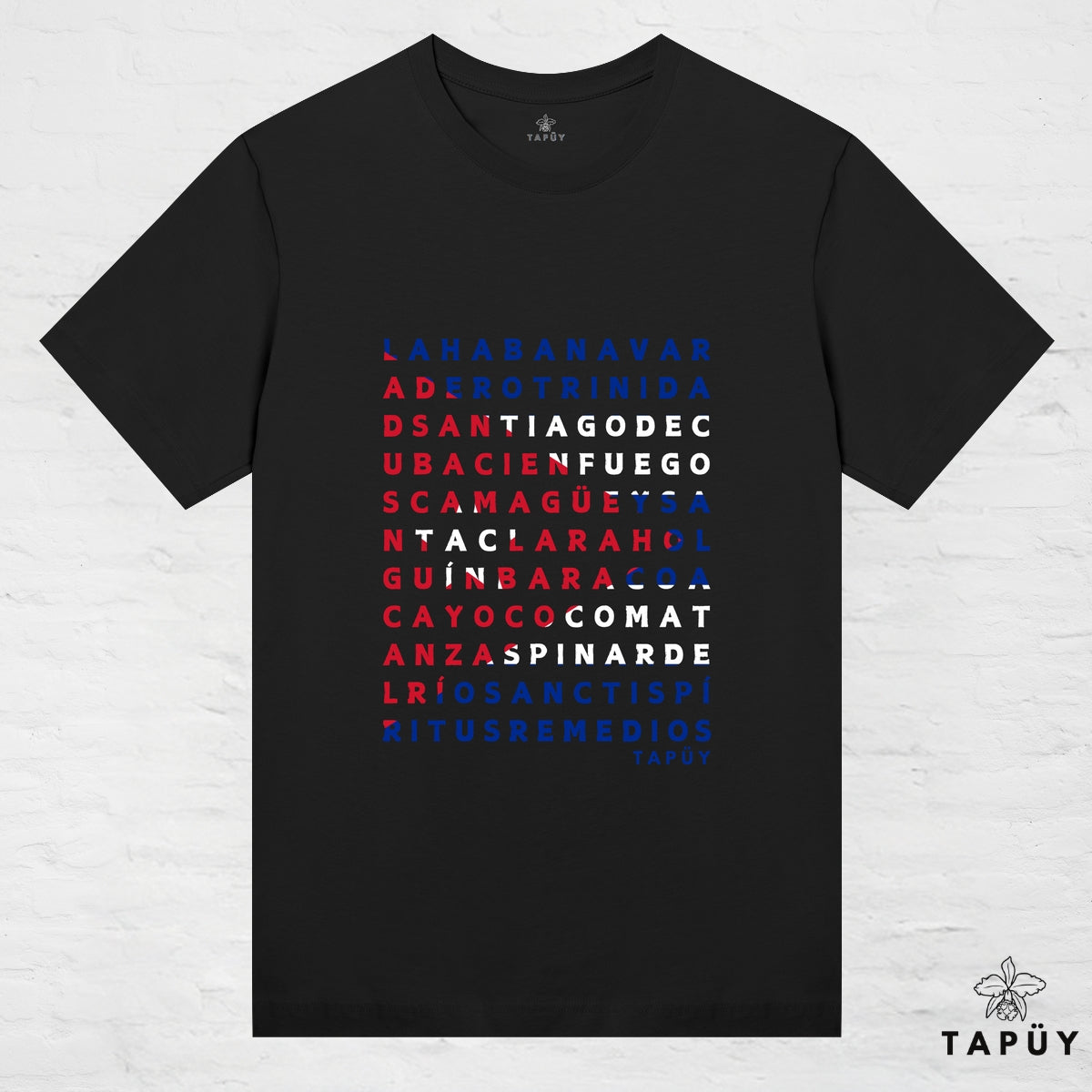 T-Shirt Femme - Ciudades de Cuba Noir / XS de la marque Tapüy