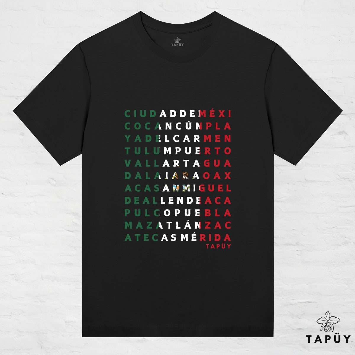 T-Shirt Femme - Ciudades de México Noir / XS / women de la marque Tapüy