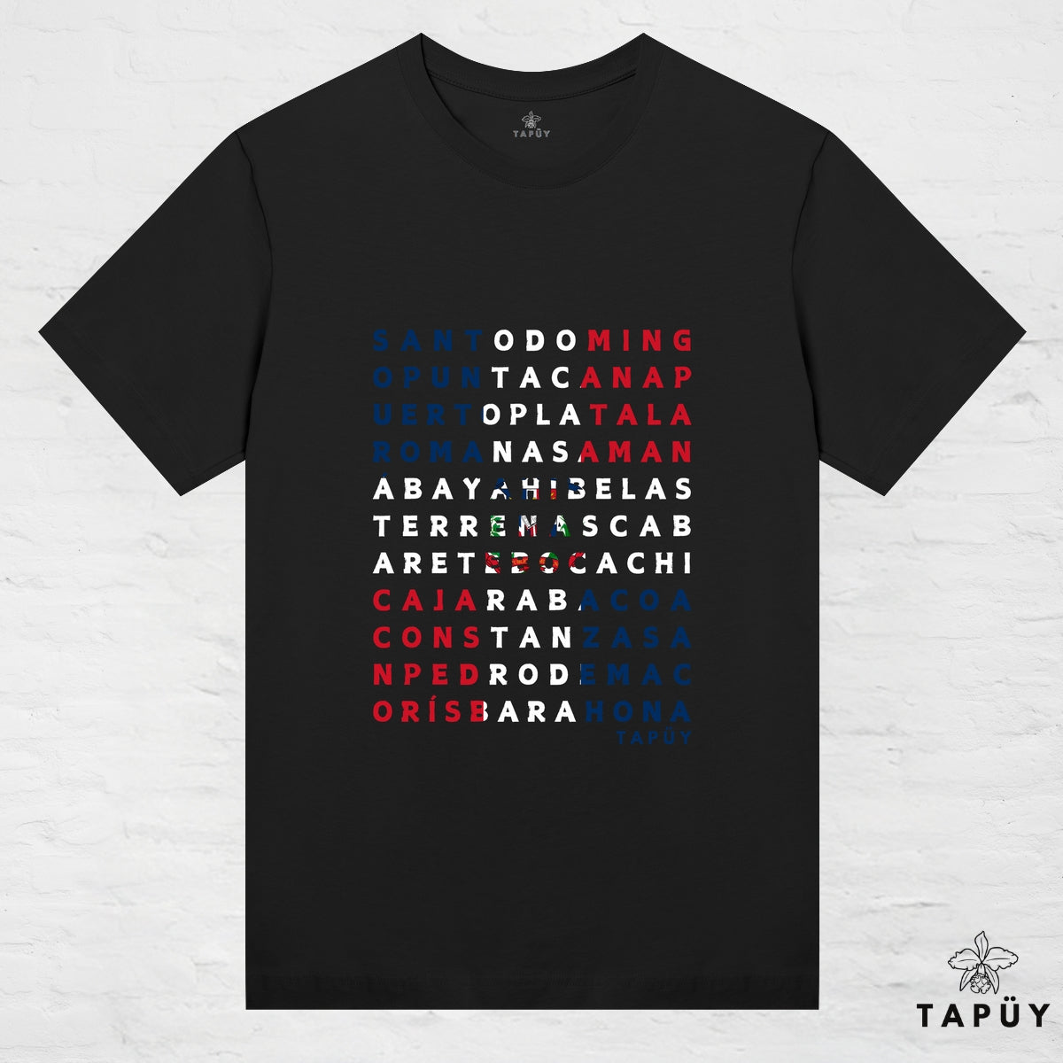 T-Shirt Femme - Ciudades de República Dominicana Noir / XS / women de la marque Tapüy