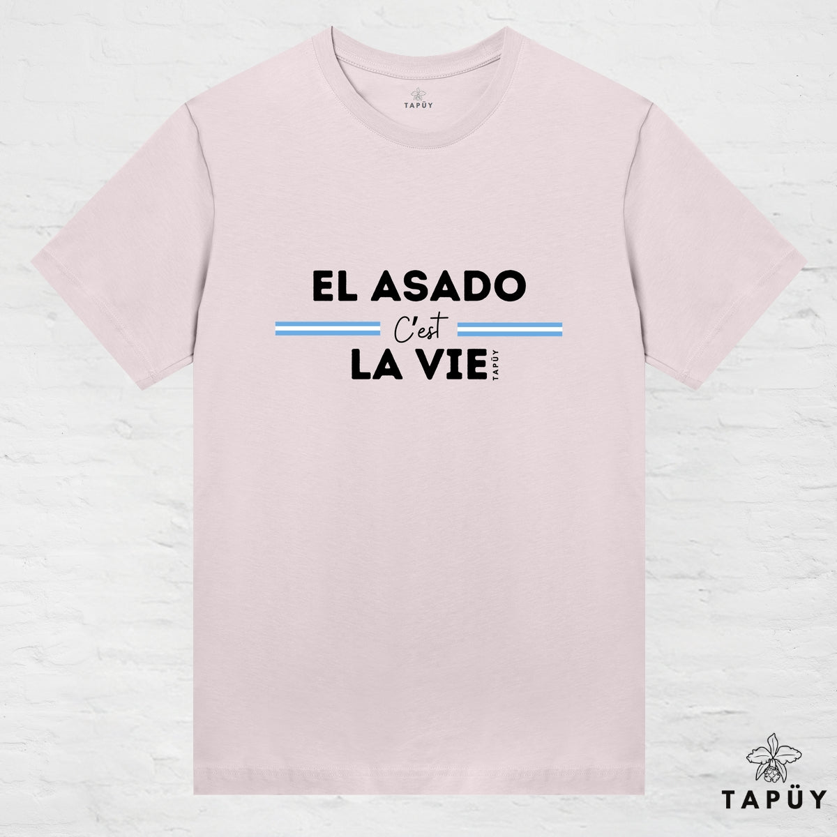 T-Shirt Femme - El Asado C’est La Vie Rose Clair / XS de la marque Tapüy