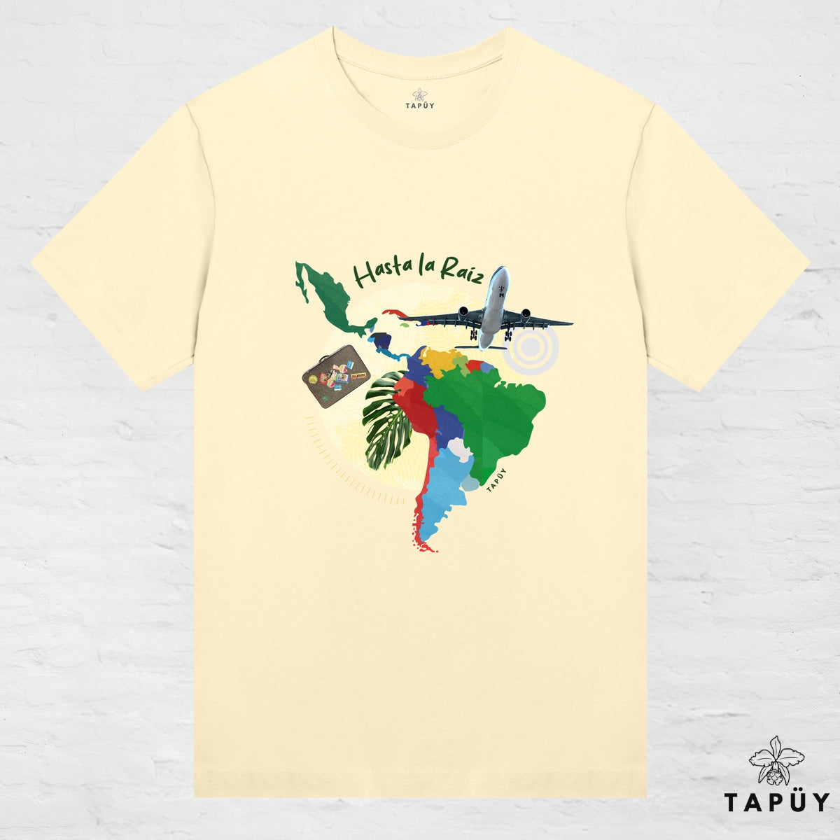 T-Shirt Femme - Hasta La Raiz Jaune Clair / XS / women de la marque Tapüy