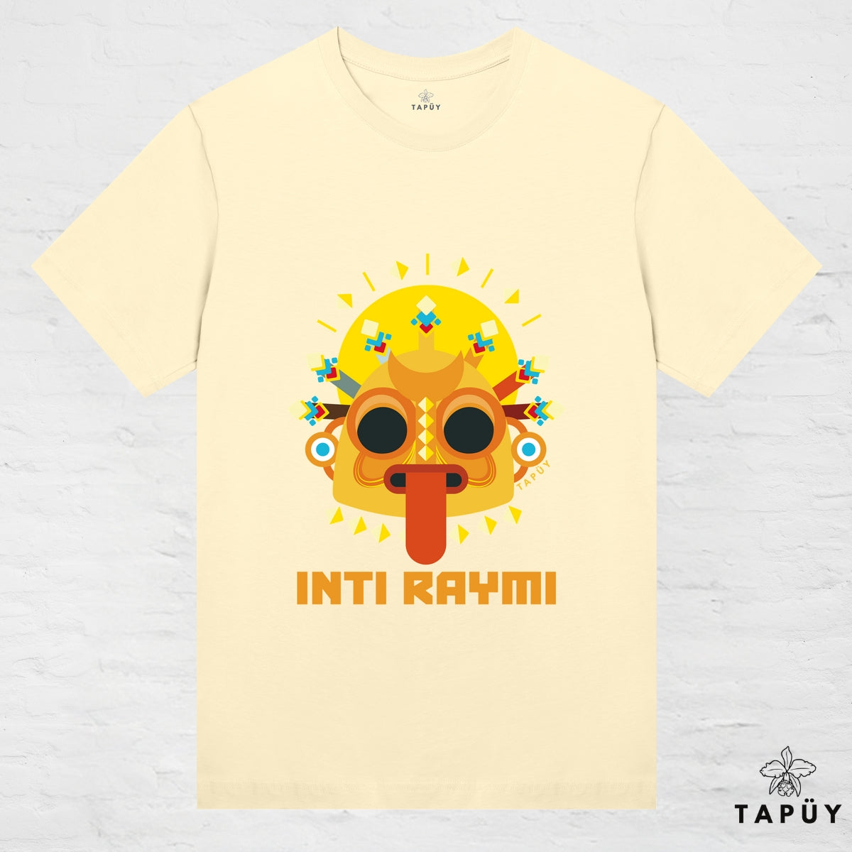 T-Shirt Femme - Inti Raymi Jaune Clair / XS / women de la marque Tapüy