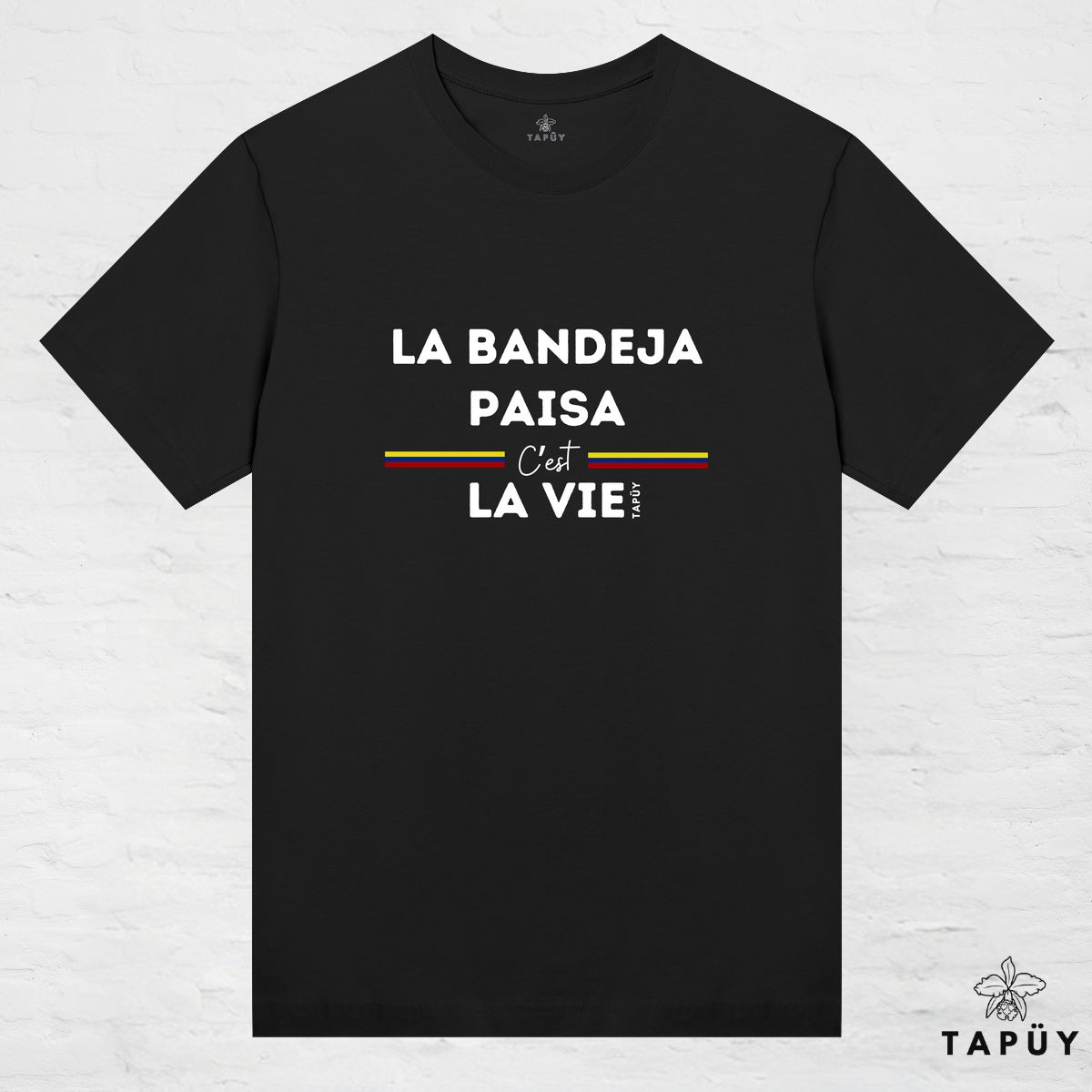 T-Shirt Femme - La Bandeja Paisa C’est La Vie Noir / XS de la marque Tapüy