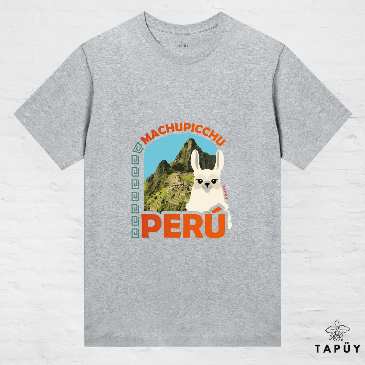 T-Shirt Femme - Machu Picchu Gris Chiné / XS / women de la marque Tapüy